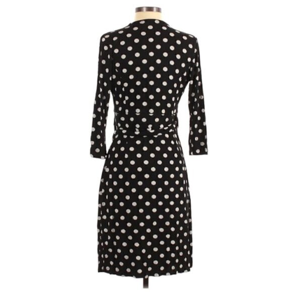 Sade New York Wrap Dress 2 Martey Jersey Knit Polka Dot Retro Casual Party - Picture 6 of 9